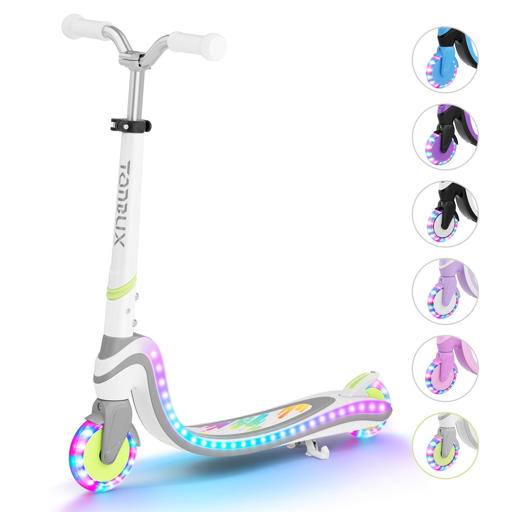 Scooter for Kids Ages 3-12 TONBUX 2 Wheel Kids Scooter with Light Up Wheels & Stem & Deck, 3 Adjustable Height Handle - Image 9