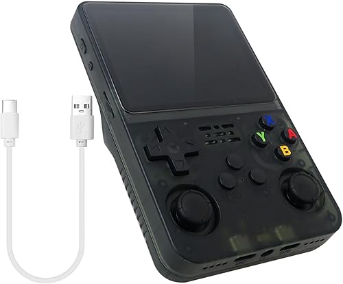 Consola de videojuegos portátil Dispositivo de juegos retro portátil con sistema Linux Diseño ligero y compacto para entretenimiento en movimiento,