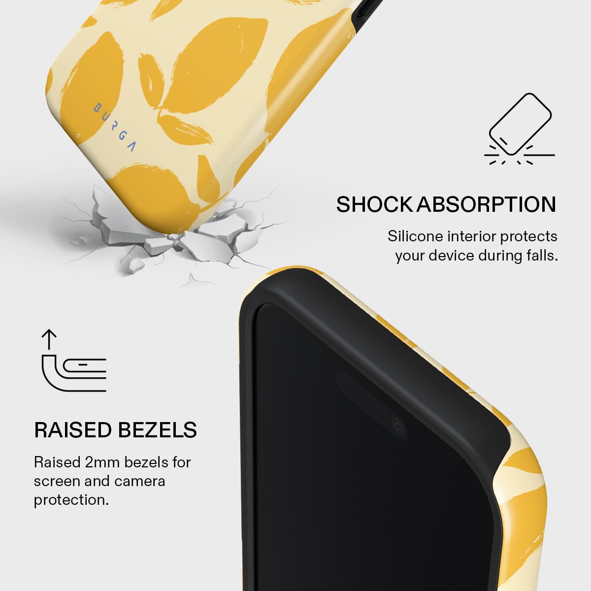 Amazon.com: BURGA Unisex Phone Case for iPhone 17 – Dual-Layer