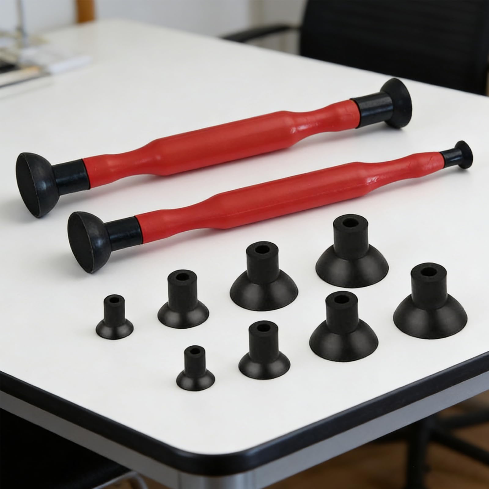 Kit usinage soupapes 2 pièces avec 8 ventouses, pâte à polir, tournevis, meulage & compresseur ressorts - Outil de réparation automobile professionnel d'entretien moteur
