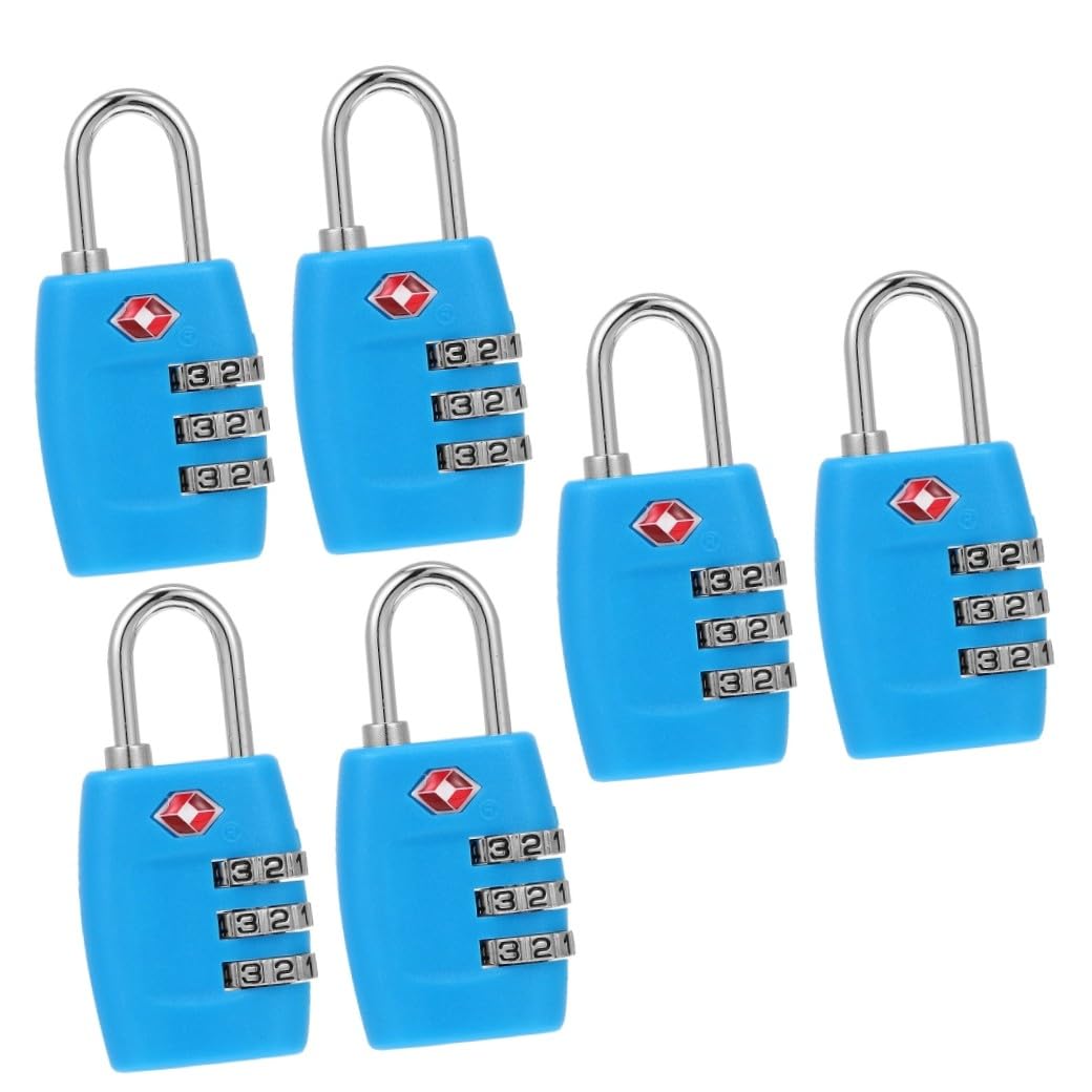 SOIMISS 6pezzi Serrature Per Valigie Tsa Approvate Serrature Metalliche Per Bagagli Sicurezza e Protezione Per Viaggi e Armadietti Facili Da Usare e Resistenti