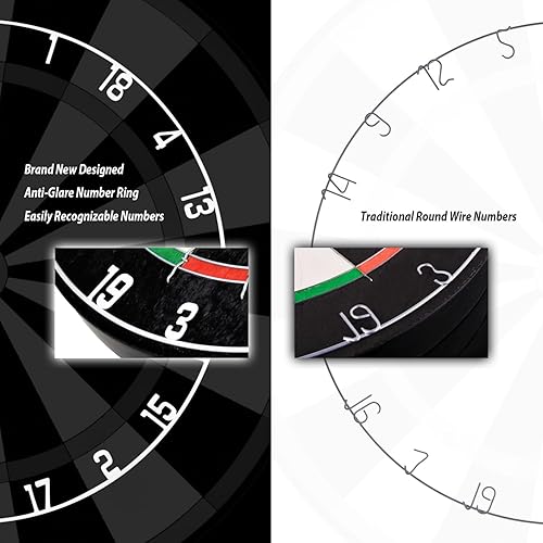 Miniatura 8 de Linkvisions - Juego de dardos de goma EVA para diana de sisalcerdas y dardos de punta de acero de 0.63oz, opcional