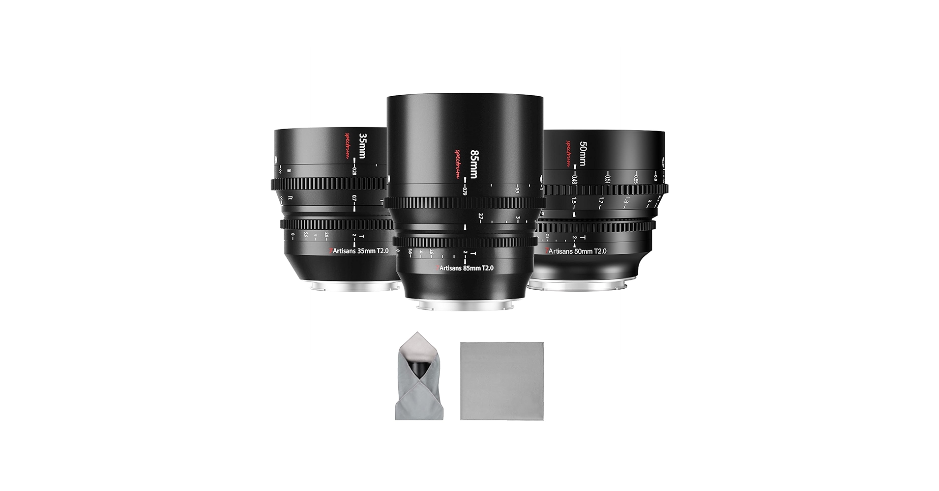 Amazon.com : 7artisans 35mm/50mm/85mm T2.0 Large Aperture Cine