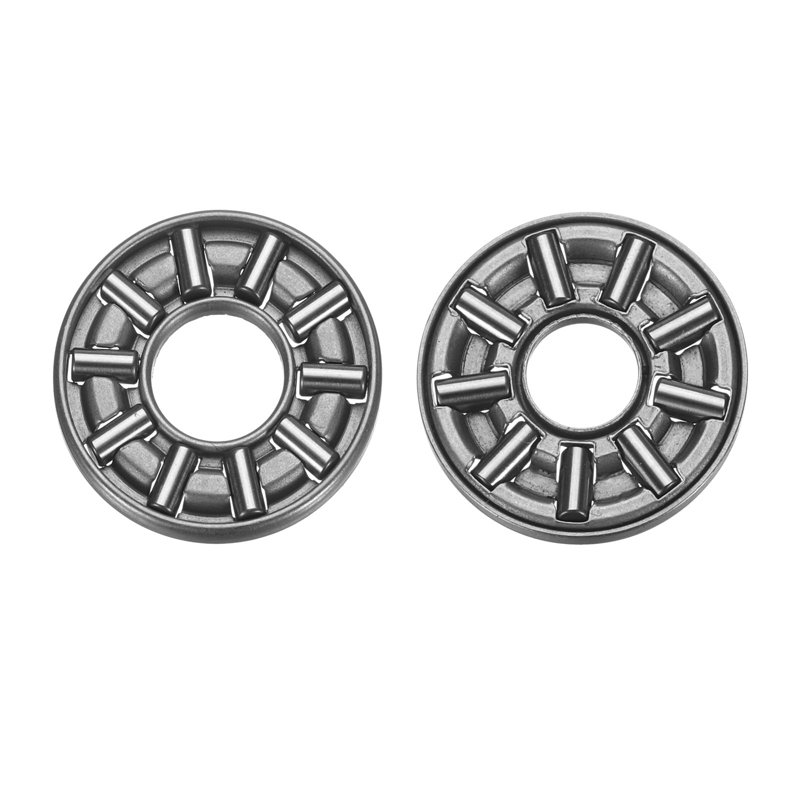 QUARKZMAN AXK0821+2AS łożysko igiełkowe osiowe łożysko dociskowe z podkładkami łożyskowymi, średnica otworu 8 mm, średnica zewnętrzna 21 mm, grubość całkowita 4 mm do wspomagania kierownicy kosiarki i