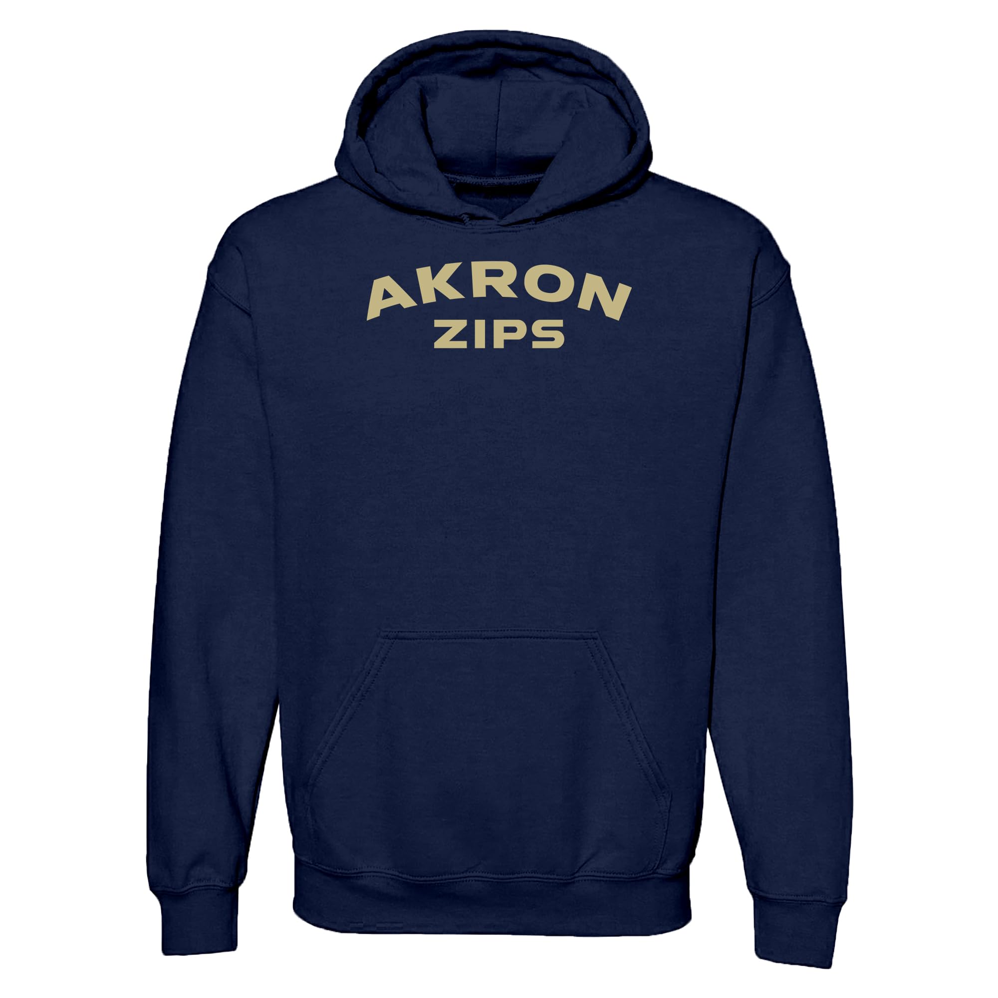 UGP Campus Apparel NCAA Officially licensed College - University Team Color Arch Logo Hoodie, Akron Zips Navy, XXL โ image 1