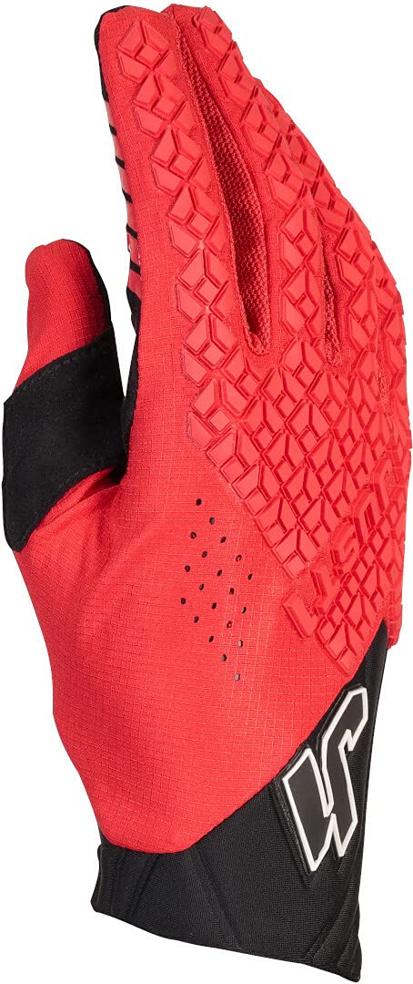 Just 1 J-HRD Guanti da motocross, rosso, L