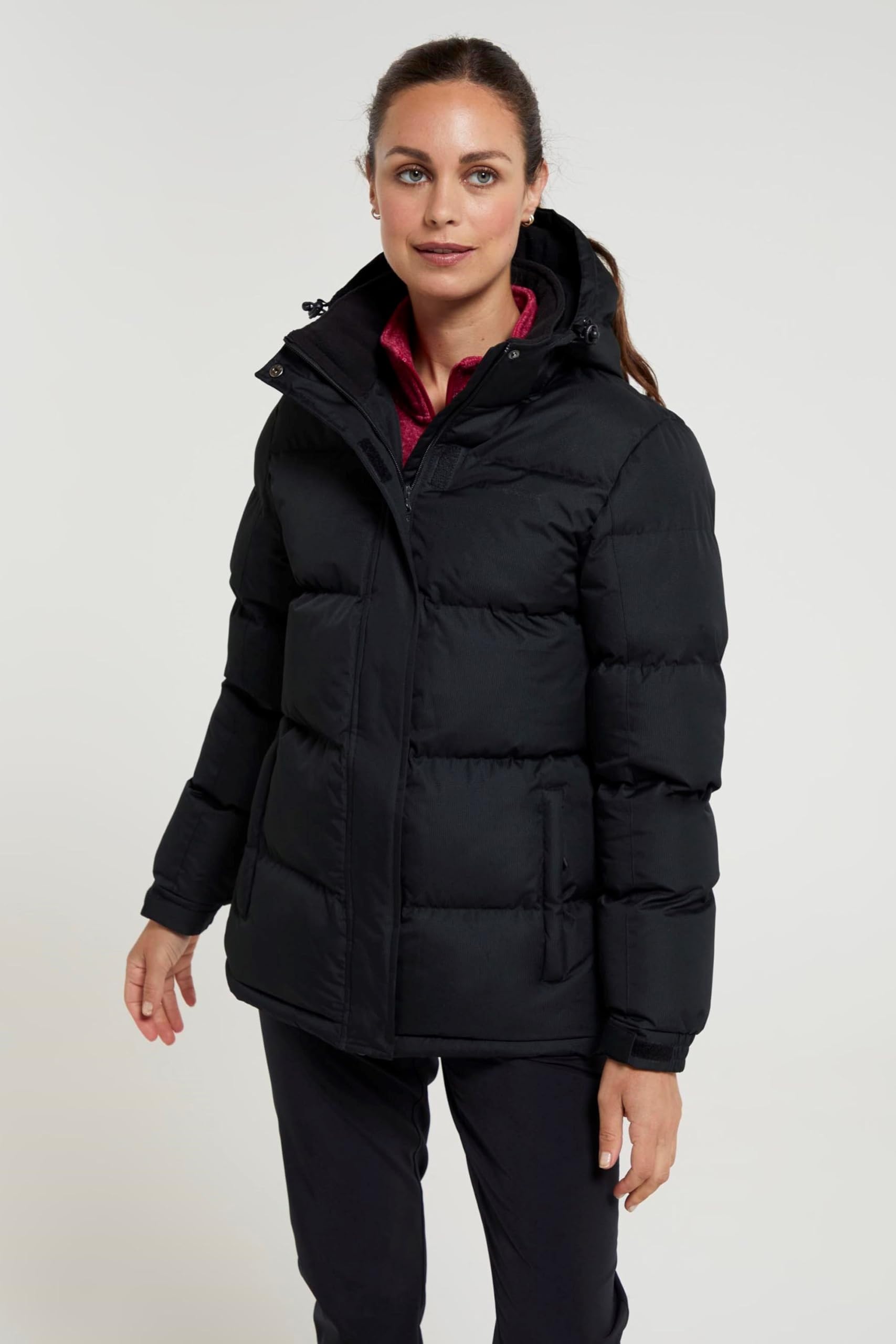 Mountain Warehouse Snow Doudoune synthétique pour Femme - Manteau Chaud, zippé, résistant à l'eau, Isolation en Microfibre - Idéal pour l'automne, l'hiver, l'extérieur