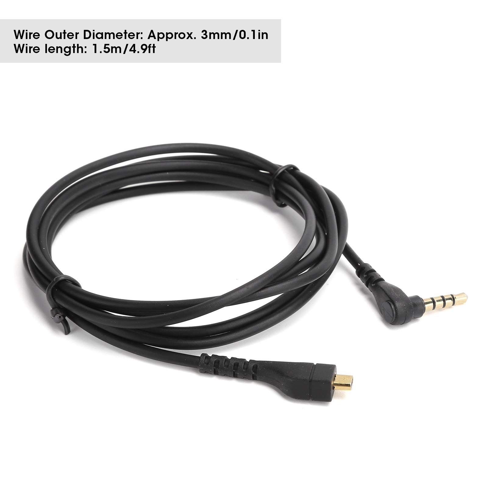 Zapasowy kabel audio do SteelSeries Arctis 3/5/7, przedłużacz zestawu słuchawkowego do gier dla Steelseries Arctis 3 / Arctis 5 / Arctis 7, 1,5 m / 4,9 stopy
