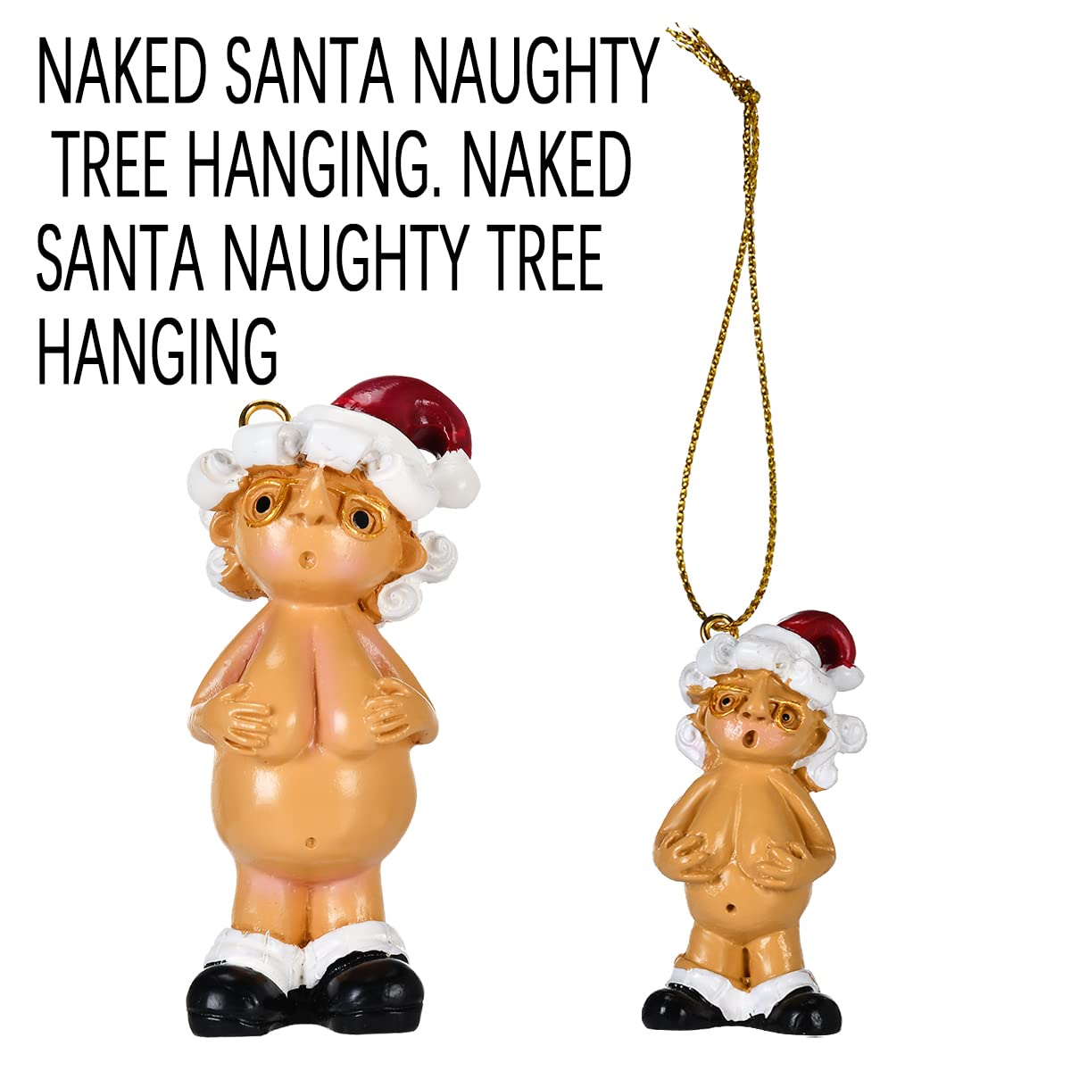 Christmas Naughty Santa Christmas Ornament Decorations 5CM