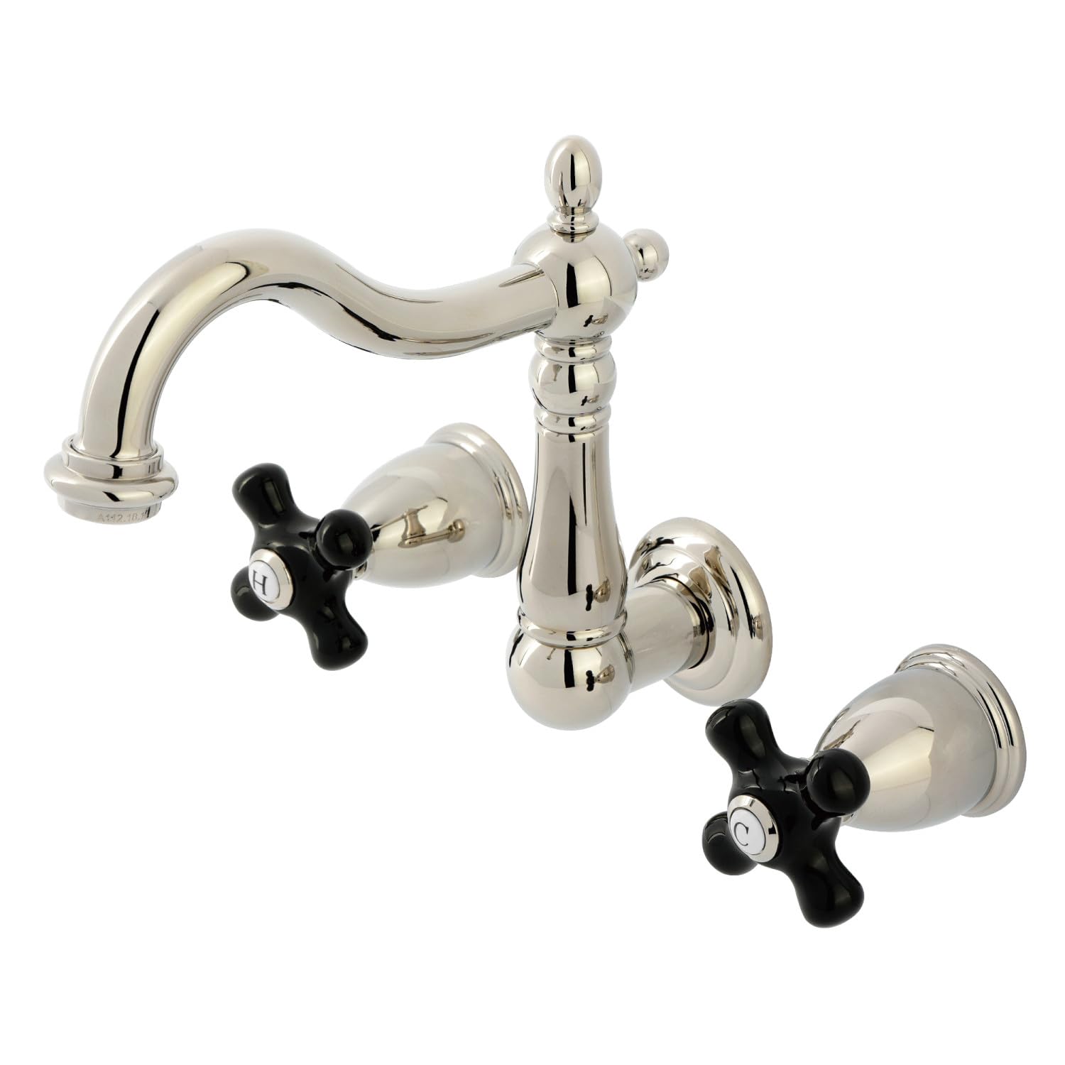 Robinet mural double commande Kingston Brass pour gagner de la place sur votre lavabo