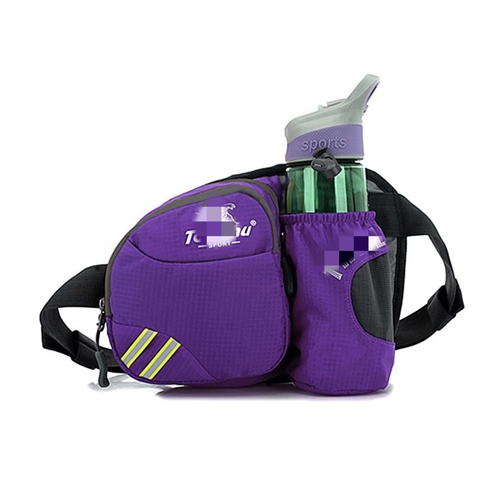 Running Belt Bud Women Fitness Fitness Phone Fanny Pack Wanderfahrrad Camping Marathon Sportmänner Wasserflasche Taillenbeutel (Color : A Purple)