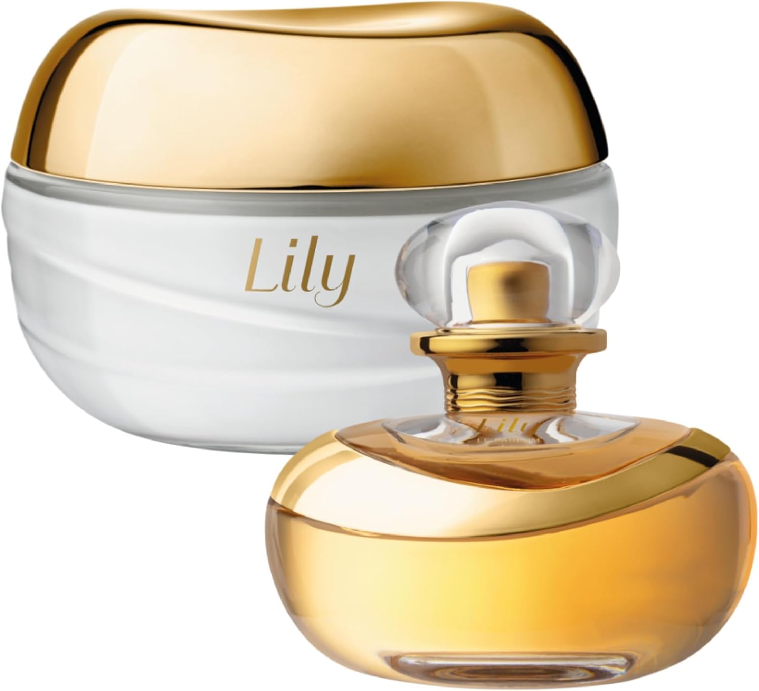 O Boticário Lily Coffret Regalo Set Perfume y Cuidado de la Piel con 2 Productos en Caja Beige | Lily Crema Hidratante Corporal Perfumada Satinado 250g y Lily Perfume Eau de Parfum EDP 75ml