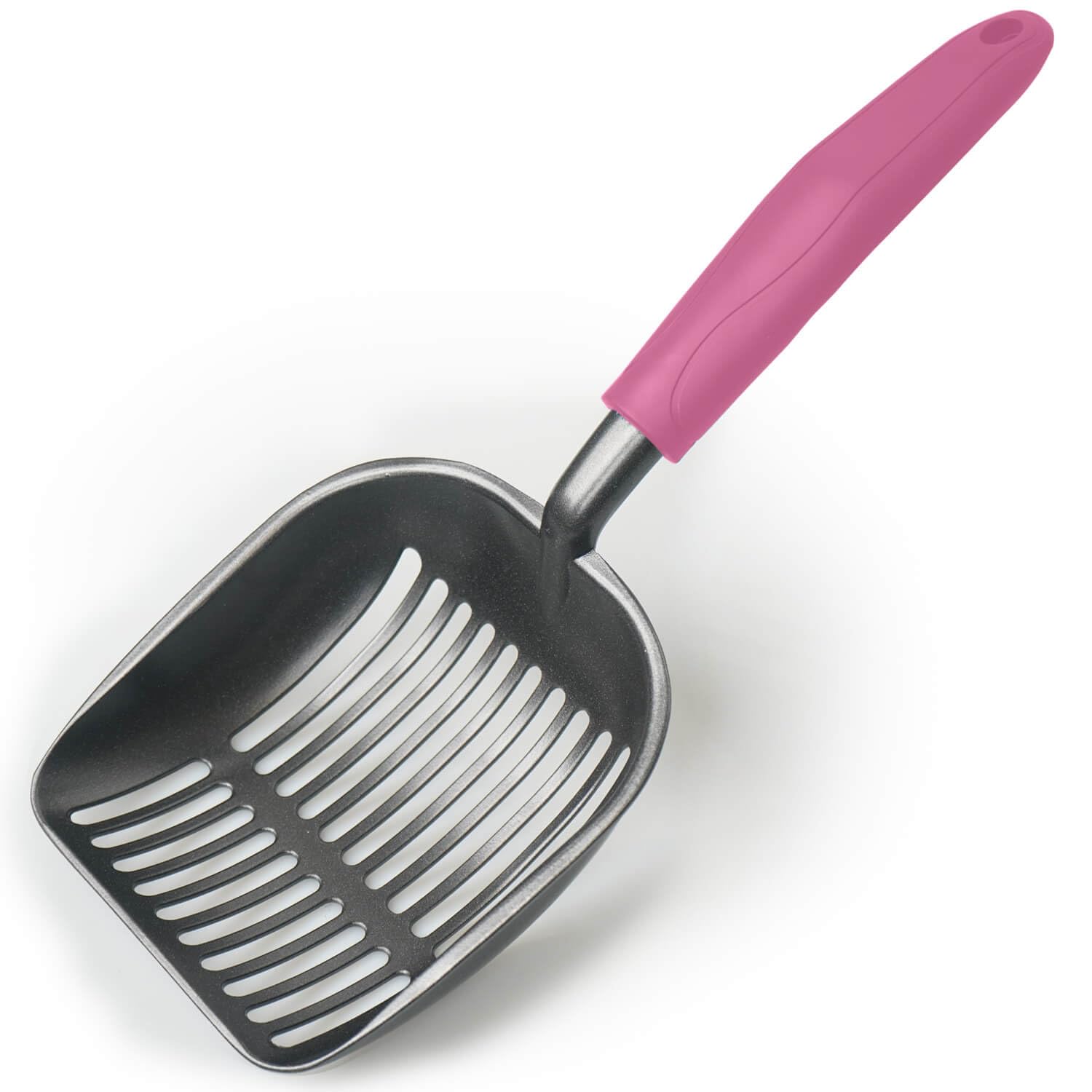 Frxat Cat Litter Scoop, Kitty Metal Scooper, Aluminum Alloy Sifter, Kitten Pooper Lifter, Deep Shovel, Long Handle, Poop Sifting, Durable, Heavy Duty,