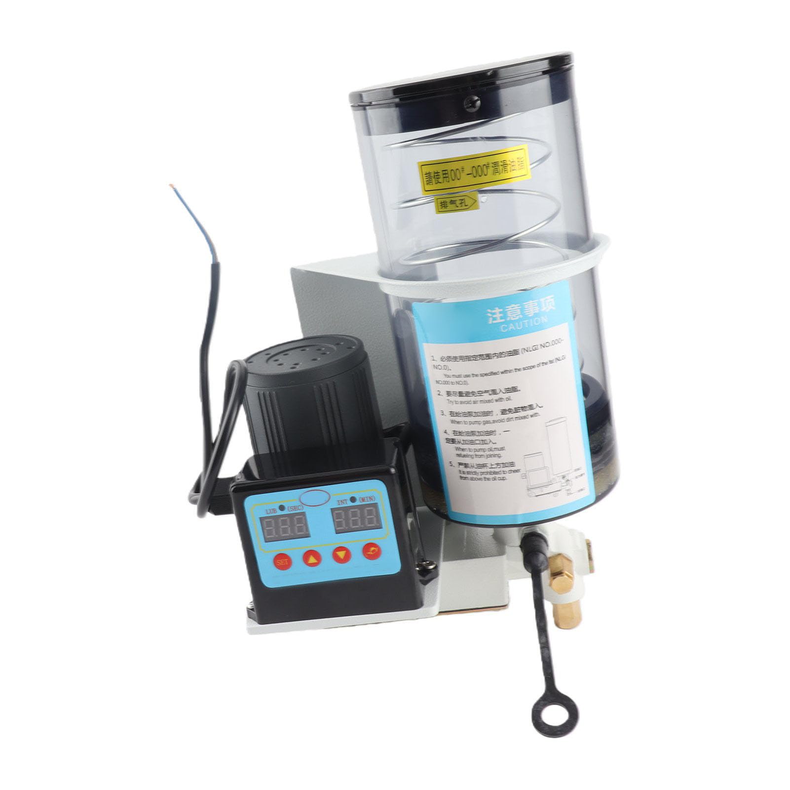 FTVOGUE Pompa Olio Elettrica Pompa Lubrificante Automatica in Ghisa AC 20W 2L 6MPa 60cc Min Olio Elettromagnetica CNC per Lubrificazione Punzonatrice Fresatrice Tornio