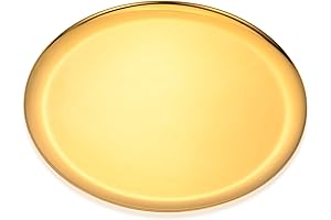 Round Stainless Steel Gold Bathroom Tray