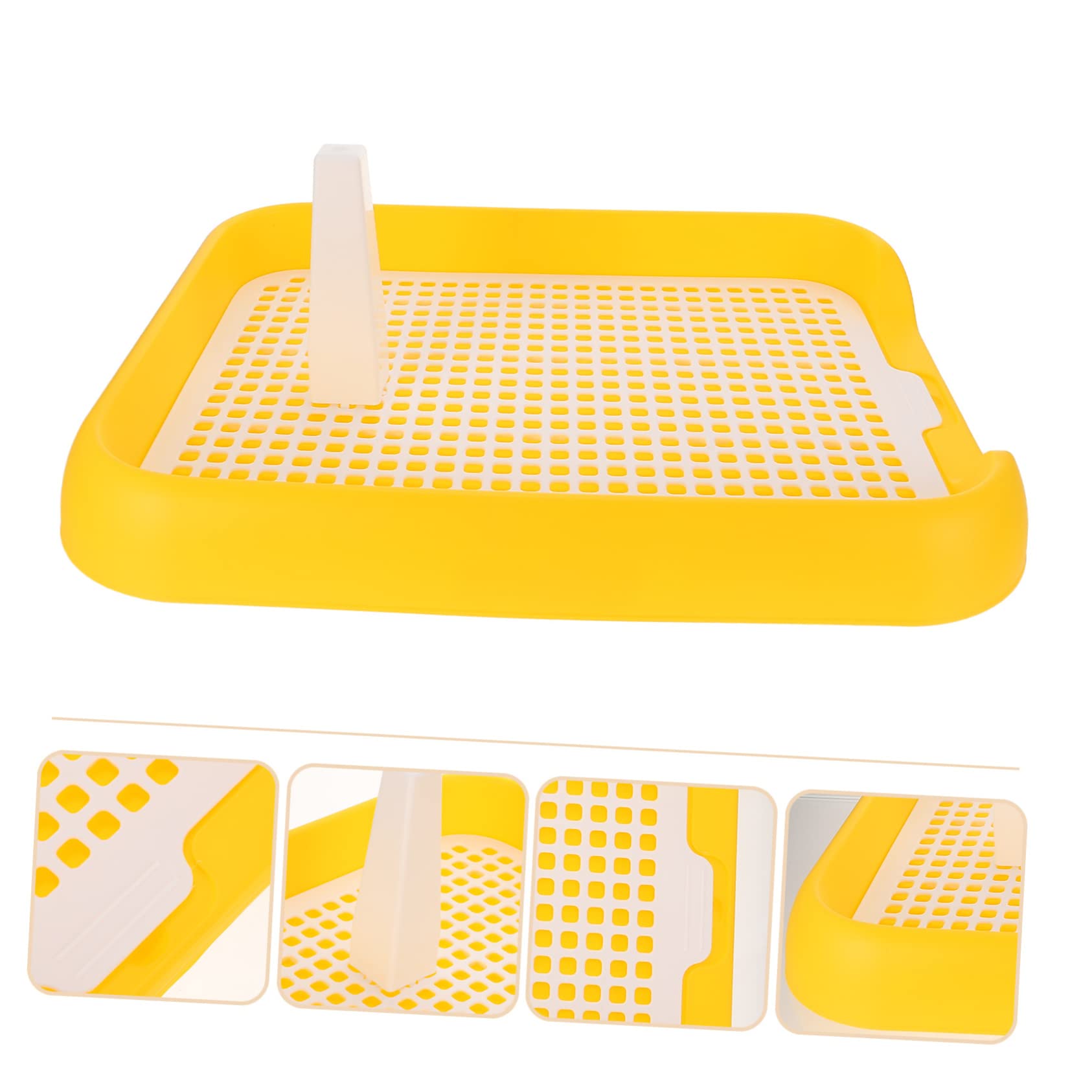 BELLIFFY Sturdy Pp Material Mesh Pet Toilet Easy Washable Puppy Sit Pad for Dog