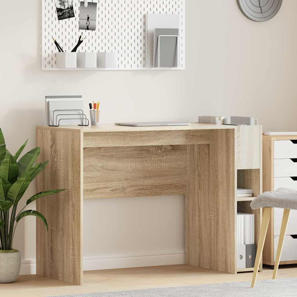 Scrivania in legno di rovere Sonoma, 109 x 50 x 78 cm, tavolo da lavoro, scrivania per computer, ufficio, segretario, ufficio, soggiorno, casa, camera degli ospiti, appartamento