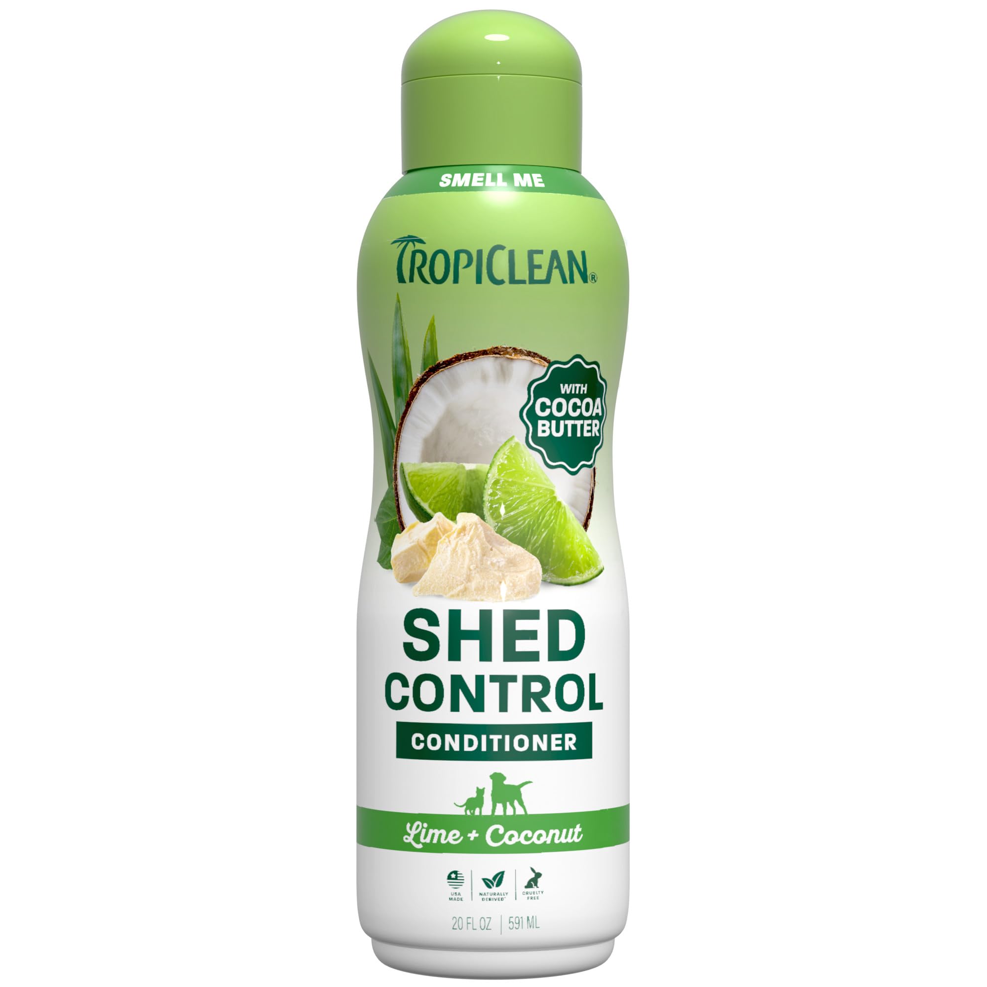 TropiClean Deshedding Dog Conditioner, Reduces Shedding, Softens Coat, 20oz