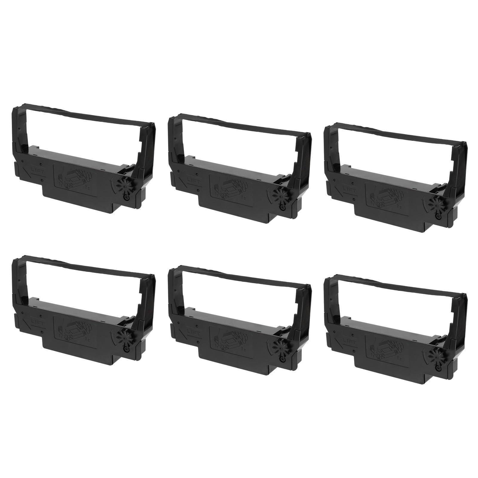Nastro della stampante, Nastro per registratore di cassa, 10 pezzi, Nero, in nylon e ABS, supporto per nastro compatibile con TM-U220 U230 U210, per registratore di cassa e uso