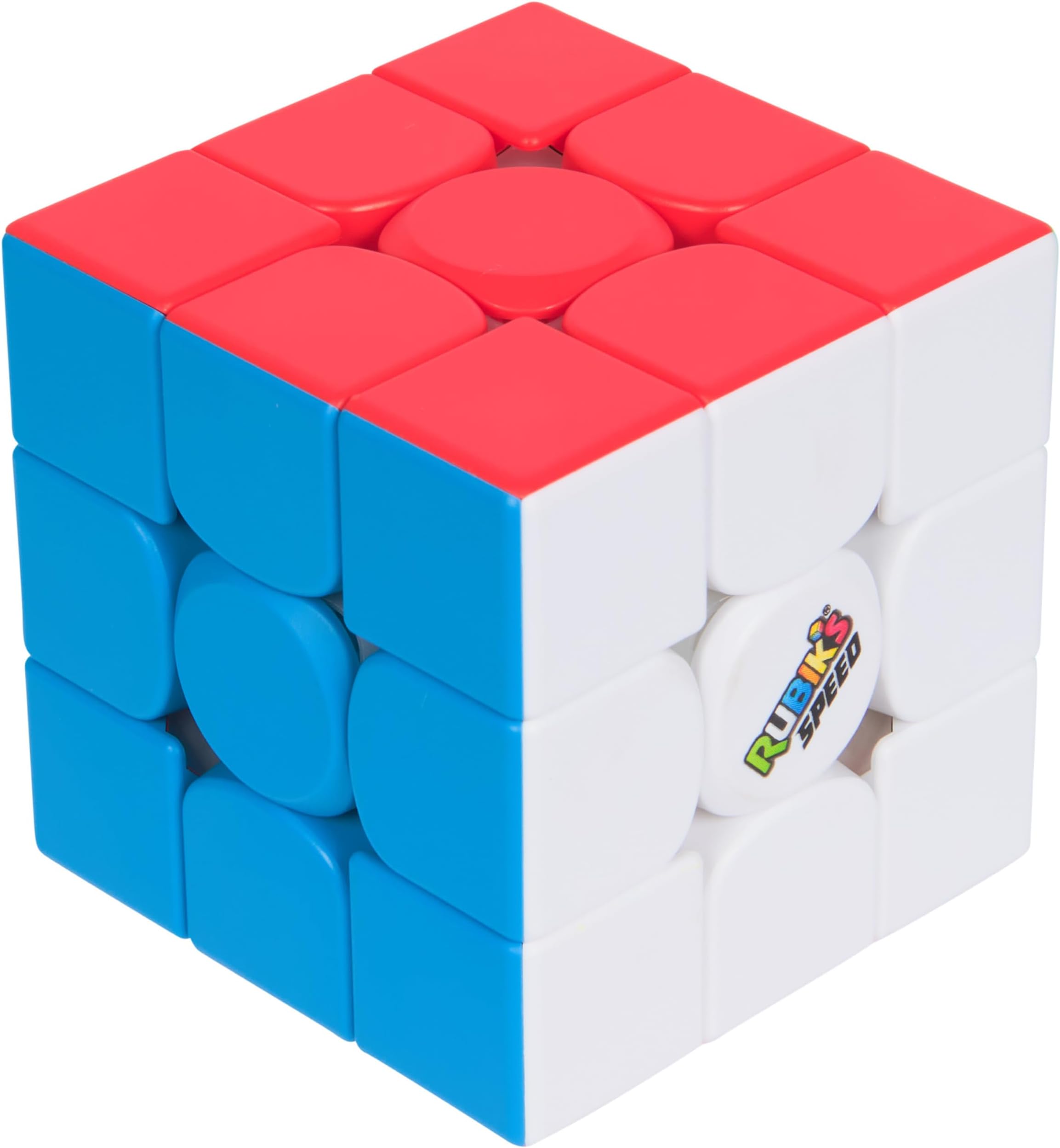 Rubik’s Cube, 3x3 Magnetic Speed Cube for Super Fast Solves, Twisting Fidget Toy, Challenging Brain Teaser & Sensory Puzzle for Adults, Teens, & Kids, Stocking Stuffers for Ages 8 & Up