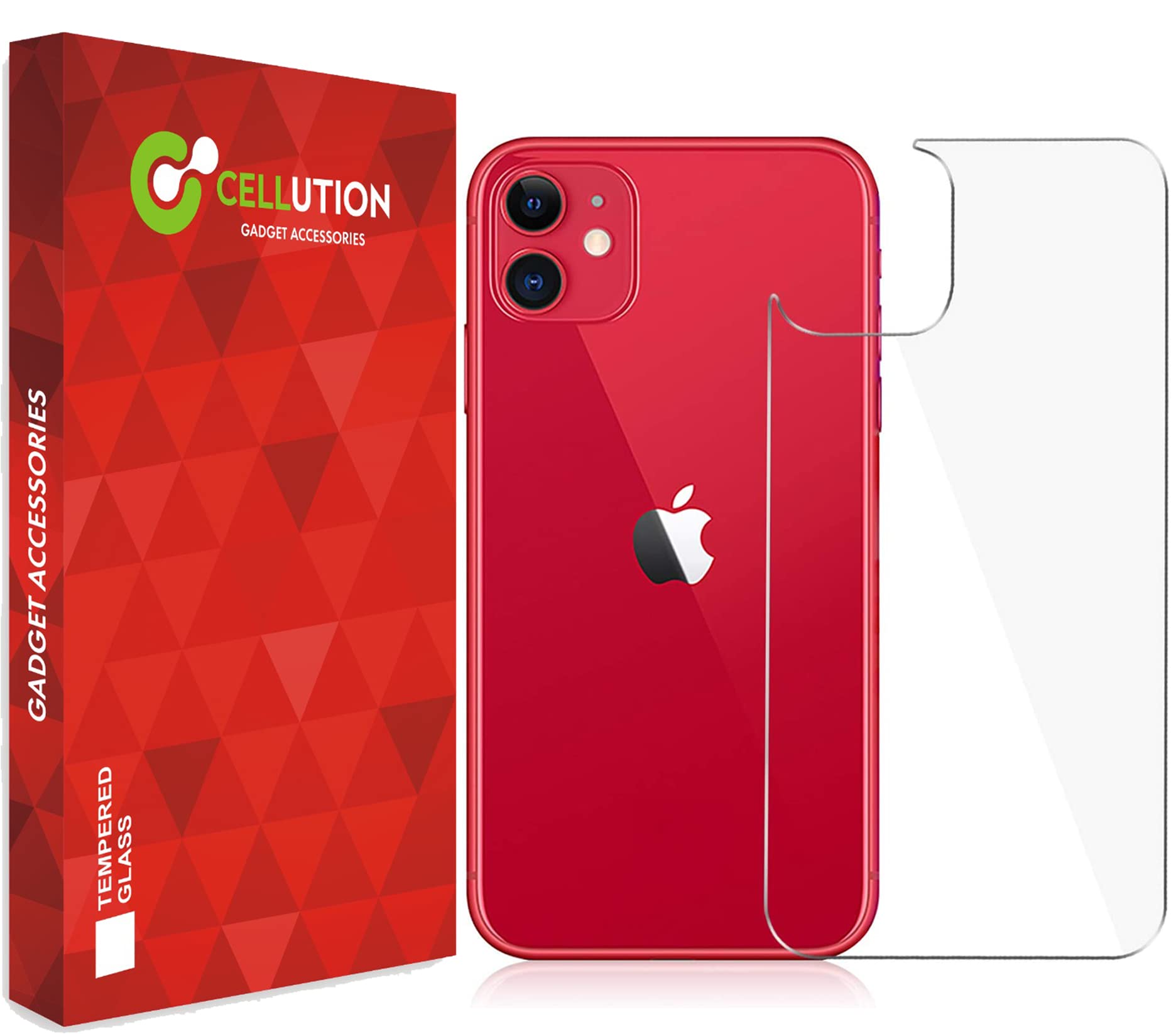 CELLUTION Back Tempered Glass Protector Guard For iPhone 11 (6.1 inches) with Easy Installation Kit, (Transparent) Pack of 1 (B0BVSHKMTQ) Amazon Price History, Amazon Price Tracker