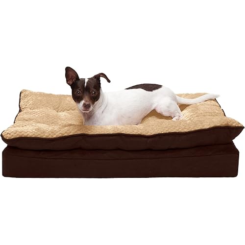 Furhaven Orthopedic, Cooling Gel, and Memory Foam Pet Beds for Small, Medium, and Large Dogs and Cats - Luxe Perfect Comfort Sofa Dog Bed, Performance Linen Sofa Dog Bed, and More