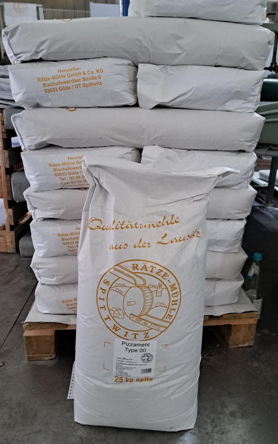 Pizzamehl 25 kg Typ 00 in bester Qualität von der Rätze-Mühle