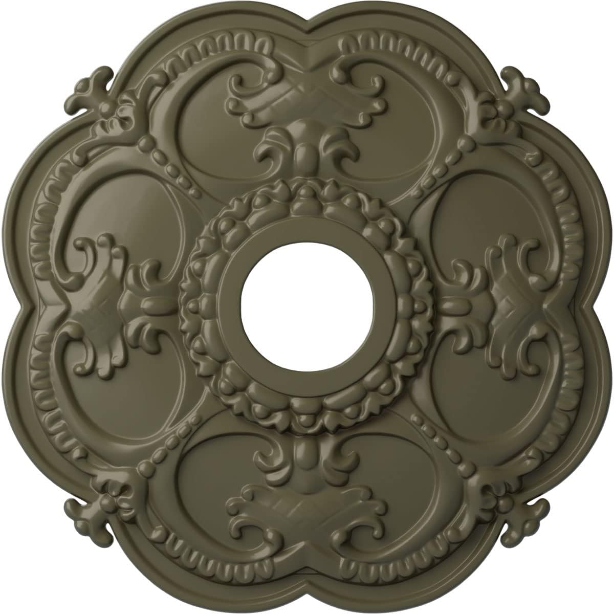 Ekena Millwork CM17ROPTFDecorative Ceiling Medallions Modeled After Original Historical Patterns & Designs, Painted Turtle