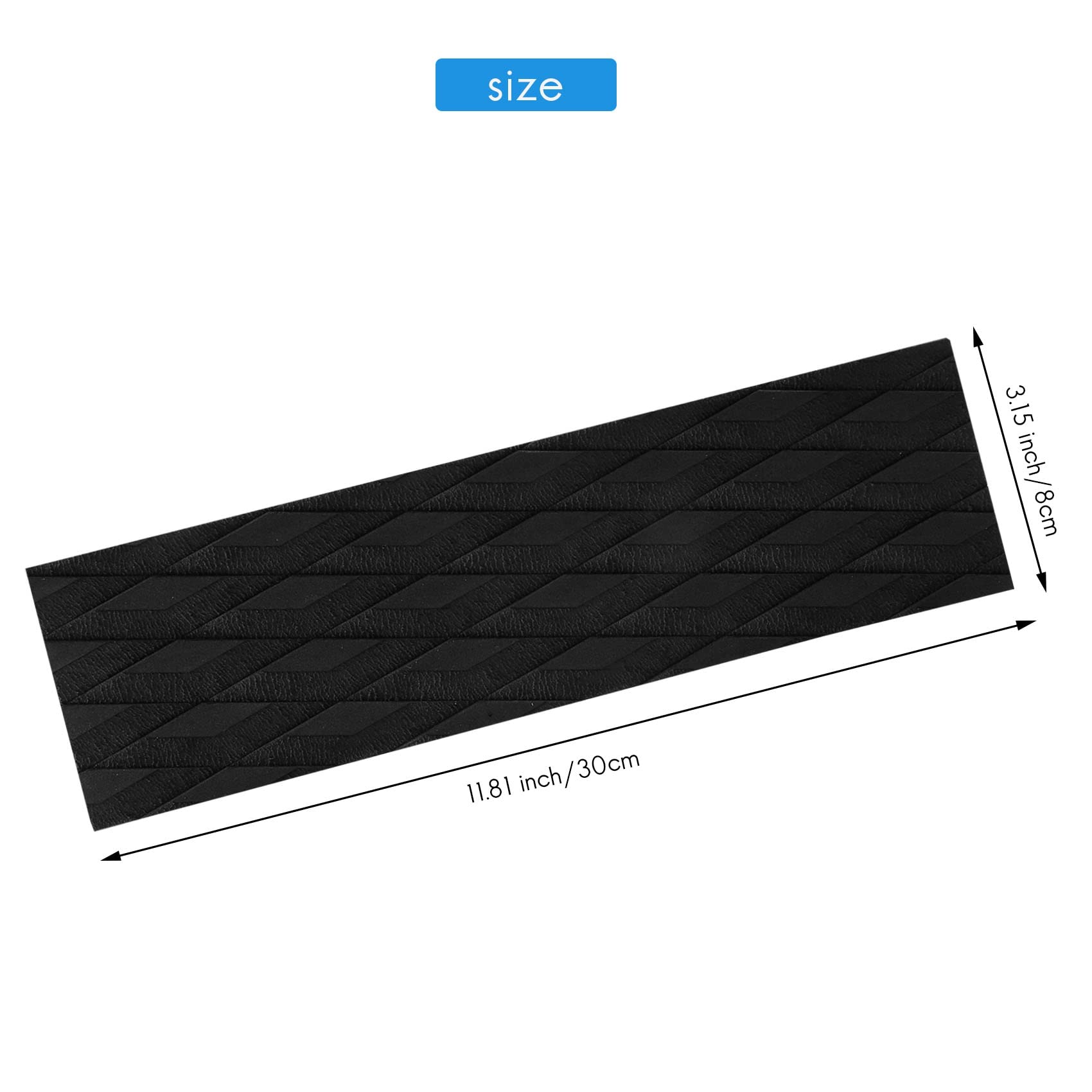 4 cuscinetti di trazione per tavola da Surf EVA Surfing Skimboard Deck Trazione Pads Anti-Slip Front Tail Pad per Surfboards, Kiteboard