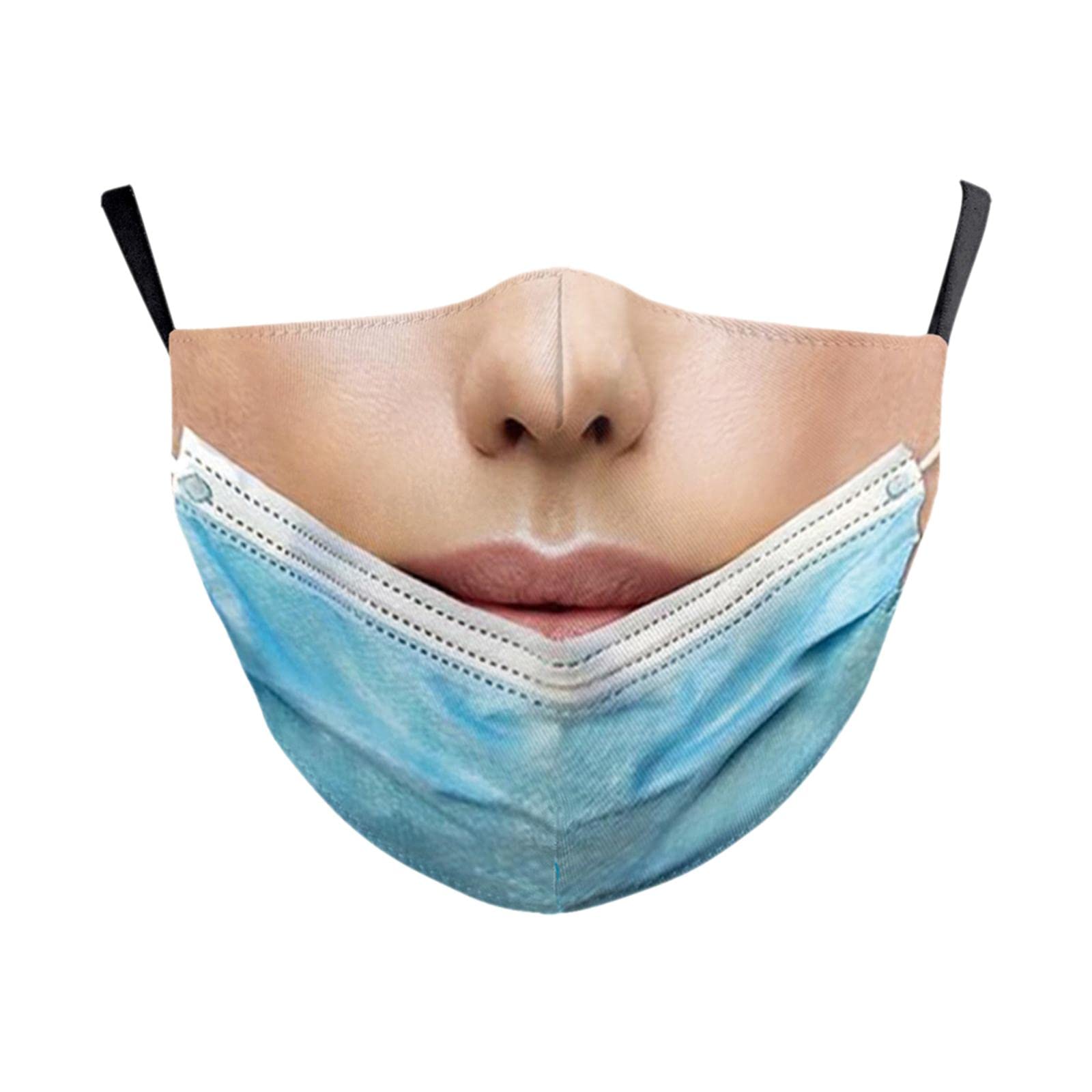 NIVAA Prank Face Mask Reusable Adjustable Prank Bandanas Fashion Scarf for Adult B-image-33