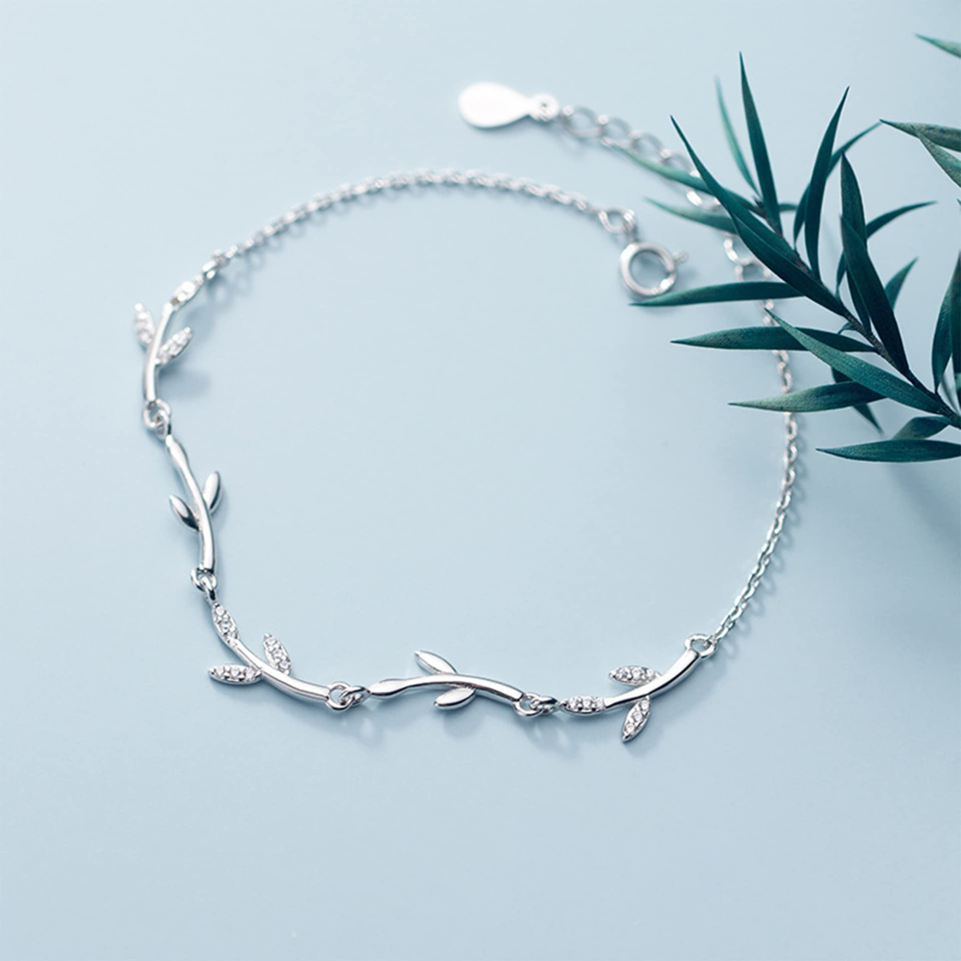 Feuilles Bracelets Bracelets à chaîne réglable cubique, pensées Que Vous propagez comme des Branches, s'étendant dans Les années lointaines, pour Les Cadeaux de Bijoux pour Femmes