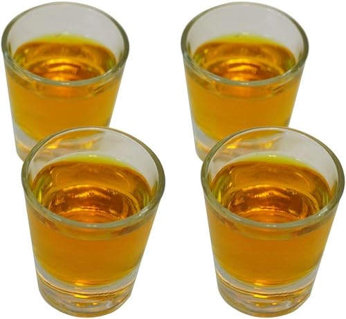 Miniatura 4 de Fairly Odd Novelties Drunken Balance - Juego para beber apilable, incluye 4 vasos de chupito, 18 sillas, 2 onzas, transparente (FON-10247)