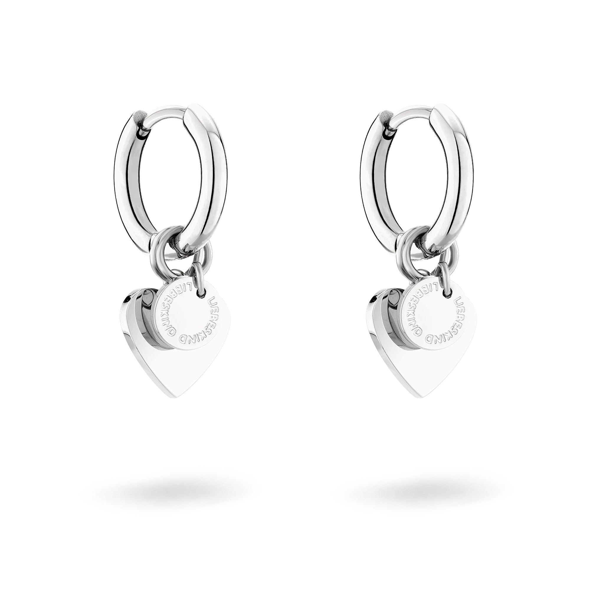 LIEBESKIND BERLIN Herz-Schmuck für Damen – Edelstahl Kette, Armband und Ohrringe mit liebevollem Herzanhänger – In verschiedenen Farben und Ausführungen – Romantische Geschenkidee