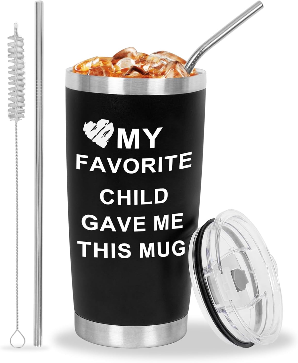 Best Mom Ever, Best Dad Ever Tumbler Cup, Father's Day Gifts for Dad Men, Mother's Day Gift for Mom Women from Daughter Son, Gifts for Grandpa Husband Wife Uncle- Tumbler 20 OZ