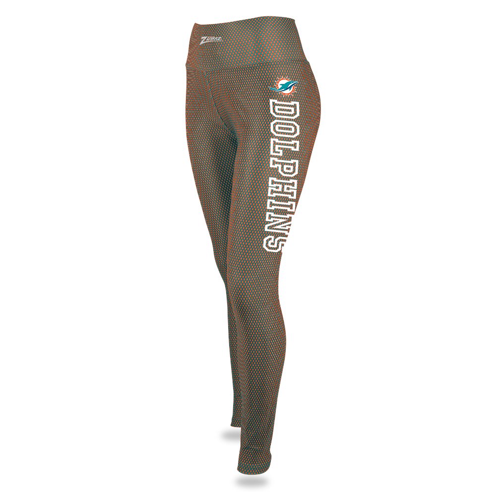 Miami Dolphins Orange/Marina Printed MESH Legging XS