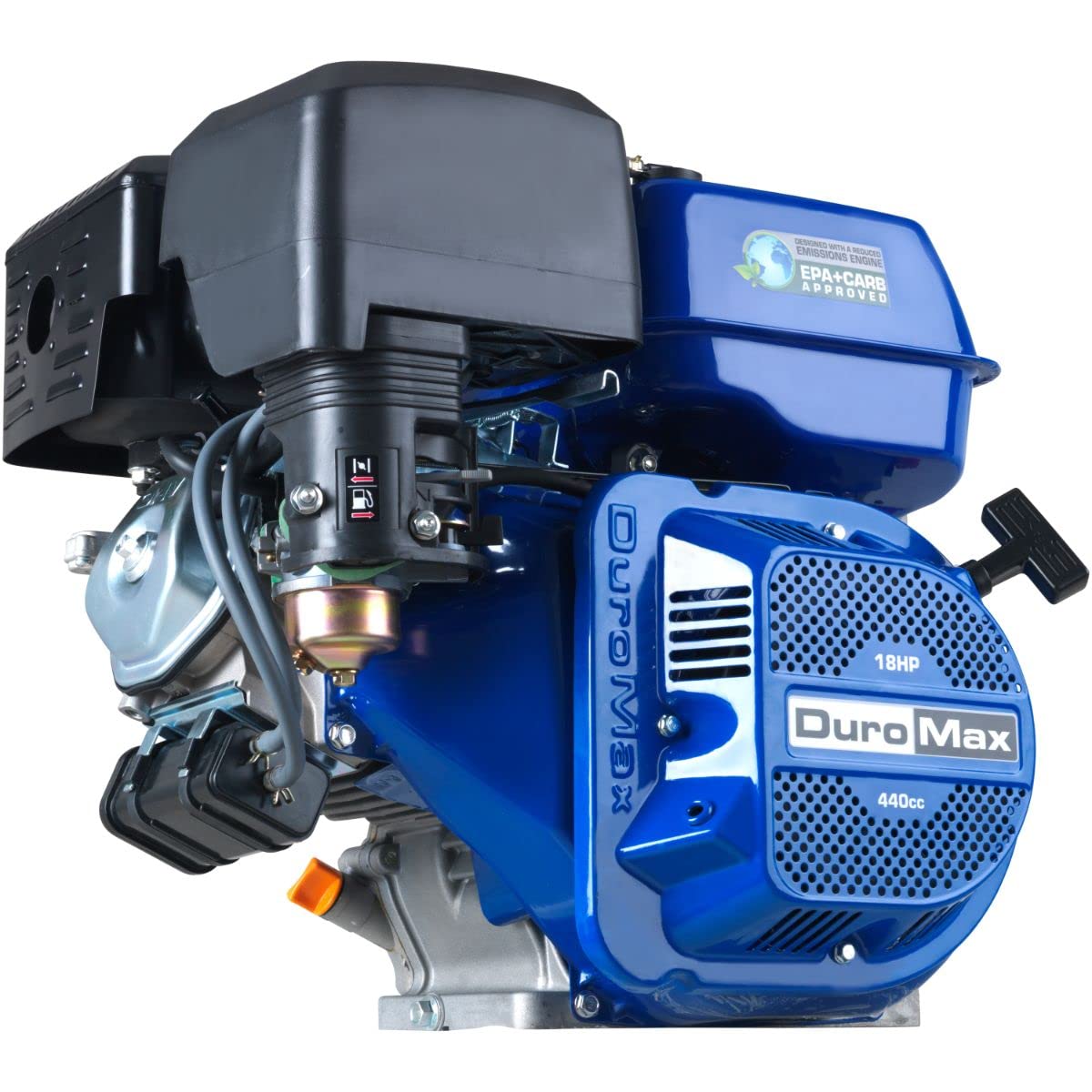 DuroMax XP18HP 440cc 1-Inch Horizontal Shaft Recoil Start Gas Powered Multi-Use Engine