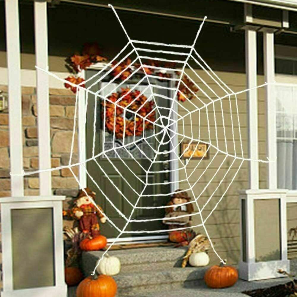 Brown Leaf 300 sq ft Giant Spider Web for Halloween Party Outdoor Decorations Party Supplies Stretchable Spider Web (White Giant web) (B0DHV9KGSL) Amazon Price History, Amazon Price Tracker