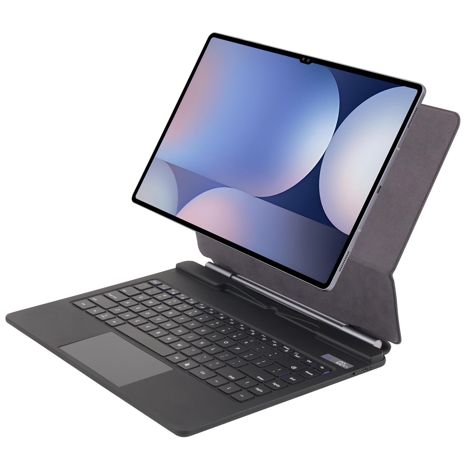 Clavier magique Bluetooth magnétique pour Samsung Galaxy Tab S11 Ultra 14,6" (SM-X930/X936B), support de clavier sans fil, souris trackpad, rétroéclairage, affichage numérique de la batterie