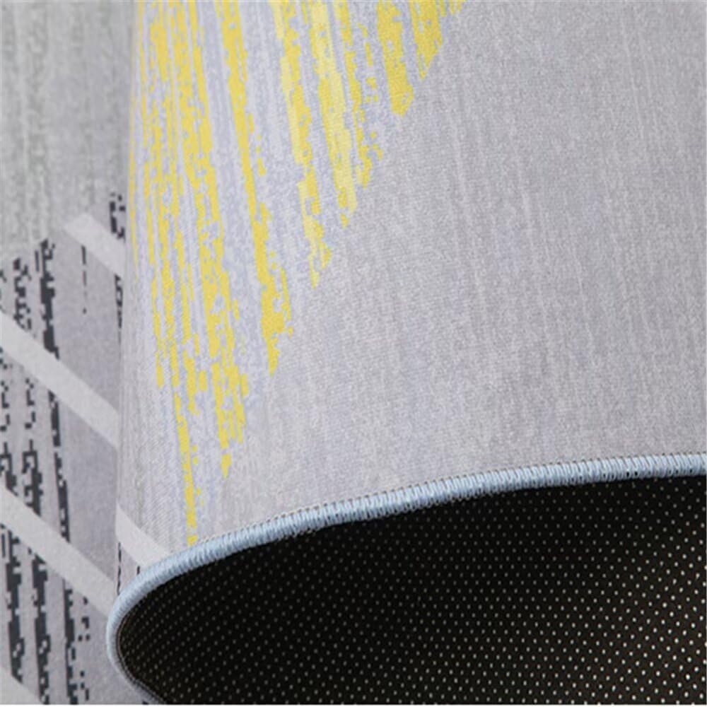 Tappeto blu grigio 140 x 200 cm, morbido e facile da pulire, per camere da letto e soggiorni, elegante runner per corridoi, arredamento accogliente per la casa