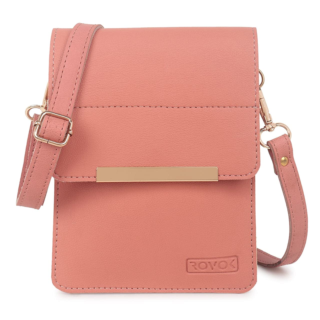 ROVOK womens Mobile Cell Phone holder Pocket Wallet Hand Crossbody Clutch (Pink) (B09G6HN2KL) Amazon Price History, Amazon Price Tracker