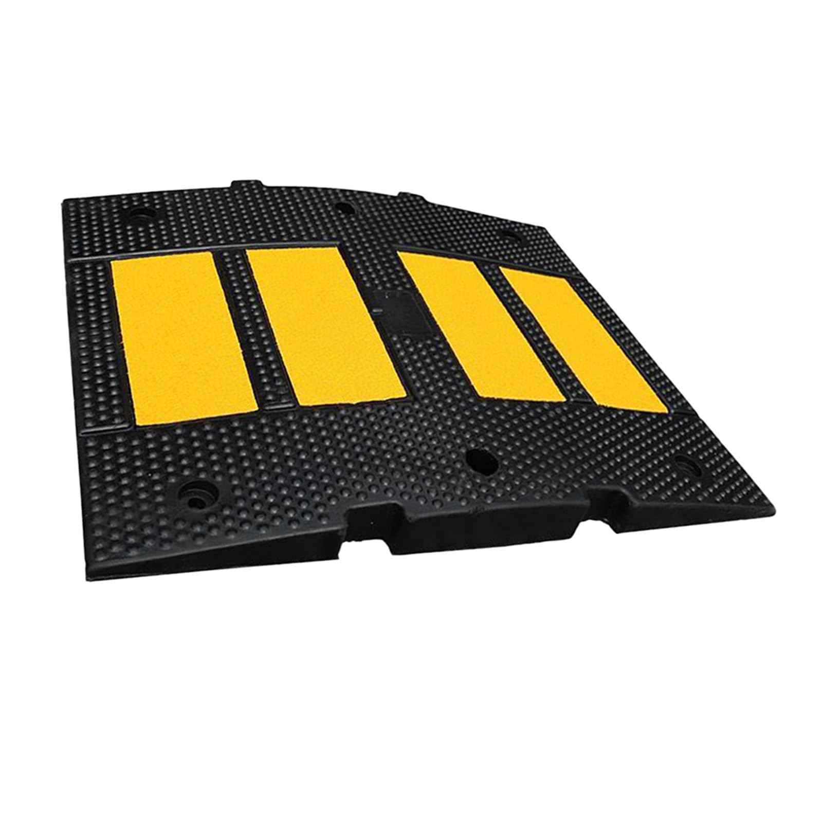 TYYCKJ Speed Bumps, Rubber Threshold Ramp Pads, Bolt-Down Traffic Calming Hump for Asphalt Concrete Macadam Driveways