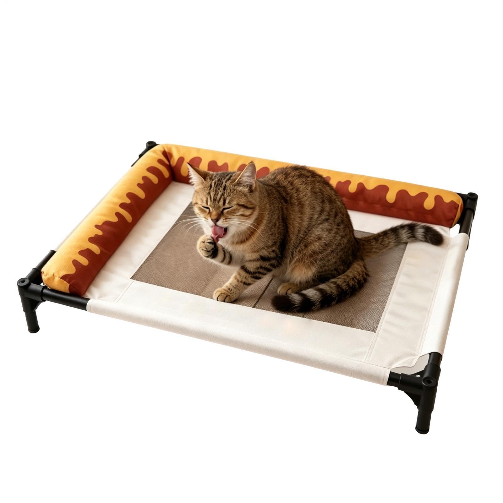 Lit surélevé pour chien lavable pour soulager les articulations en intérieur