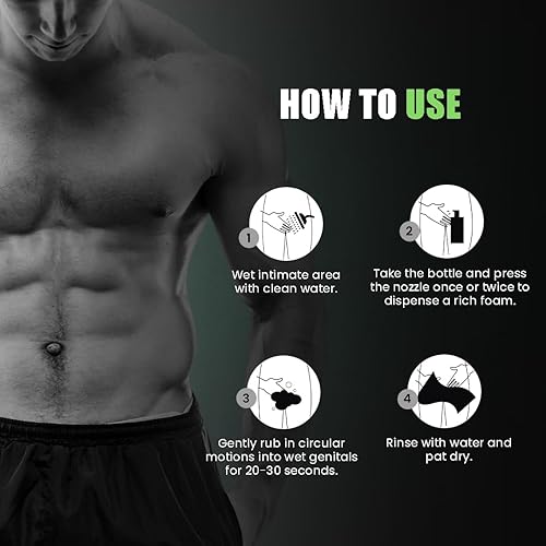 Miniatura 6 de Skin Elements Lavado íntimo para hombres con mentol, lavado íntimo espumoso equilibrado con pH | Jabon Intimo Hombre | Controla el mal olor y el
