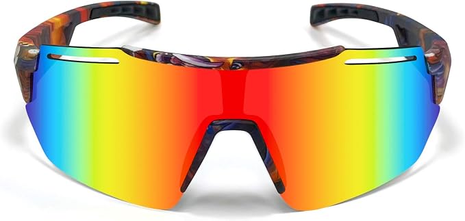 SHANMEI Occhiali Ciclismo Uomo Donna,Occhiali MTB Fotocromatici Anti UV 400, Occhiali Polarizzati Bici da Corsa,Occhiali Running Sportivi  Bicicletta,Lenti Antivento per Pesca Guida Golf : Amazon.it: Sport e tempo  libero