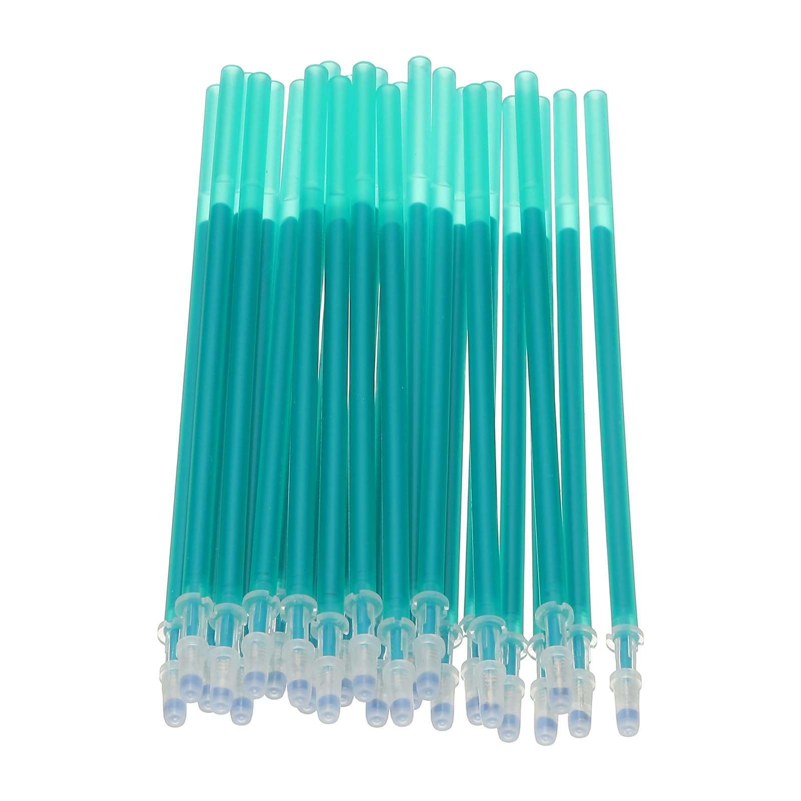 PATIKIL 24 Pcs Erasable Gel Pens Refills, 0.5mm Heat Erasable Pens Refills for Fabric Disappearing Ink Fabric Marking Pen for Sewing Quilting Writing, Green Ink
