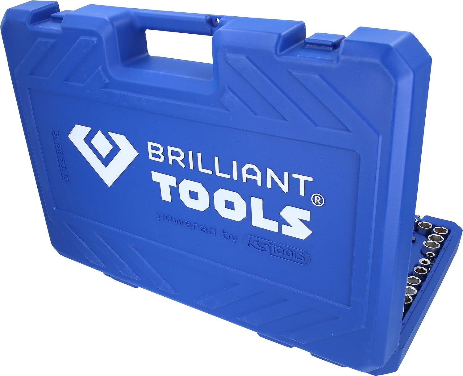 BRILLIANT TOOLS BT023216 Juego de llaves de vaso, 216 pzs, 1/4", 3/8", 1/2" [Powered by KS TOOLS]