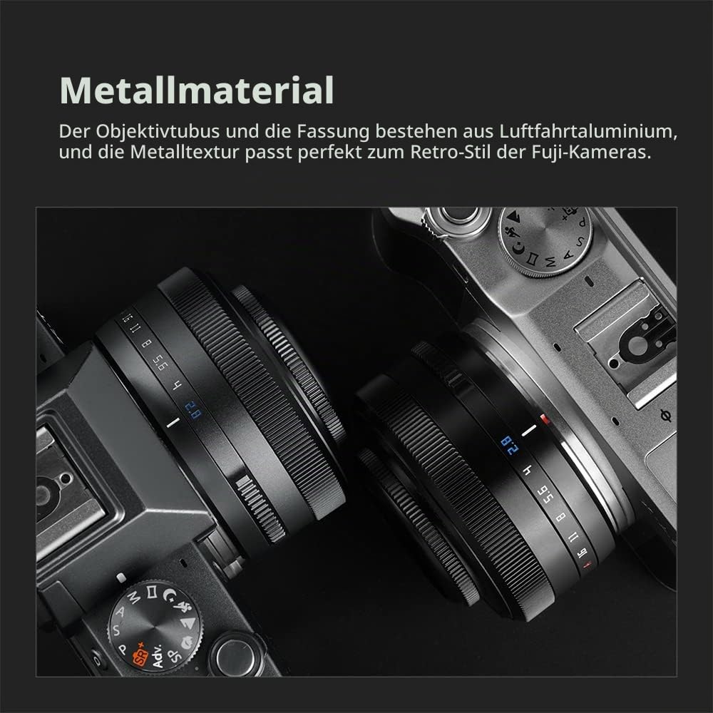 TTARTISAN AF 27mm F/2.8 E APS-C Fester Fokus Linse für Sony E-Bajonett A6000 A6100 A6300 A6500 ZV-E10 ZV-E10II NEX-3 (E-Bajonjonette)