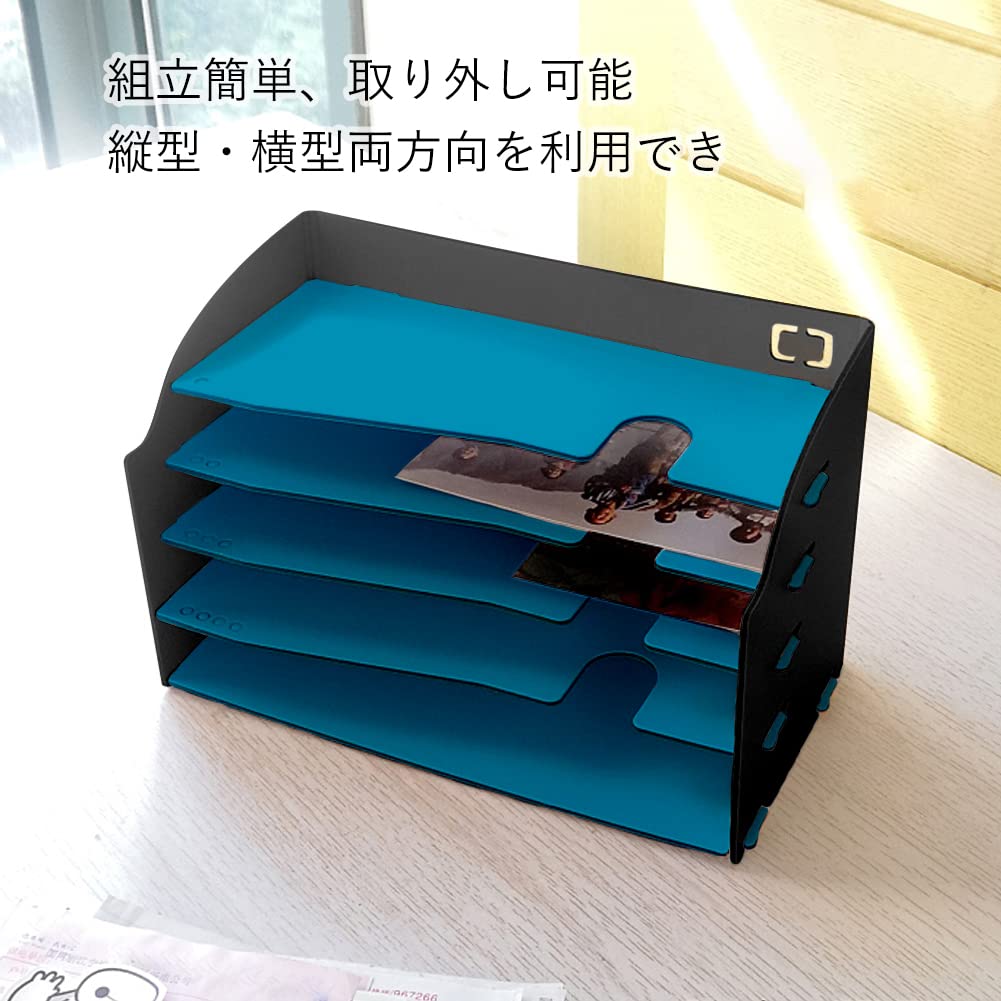 Amazon.co.jp: HIGHAWKファイルボックス 書類整理 ファイリング A5
