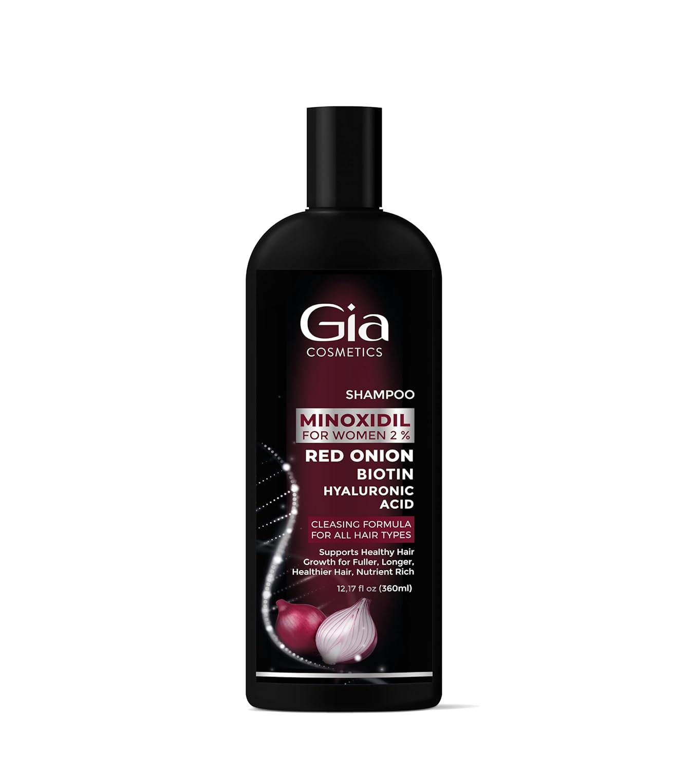 Gia Shampoo Minoxidil 2 Biotin, Red Onion Anti Hair