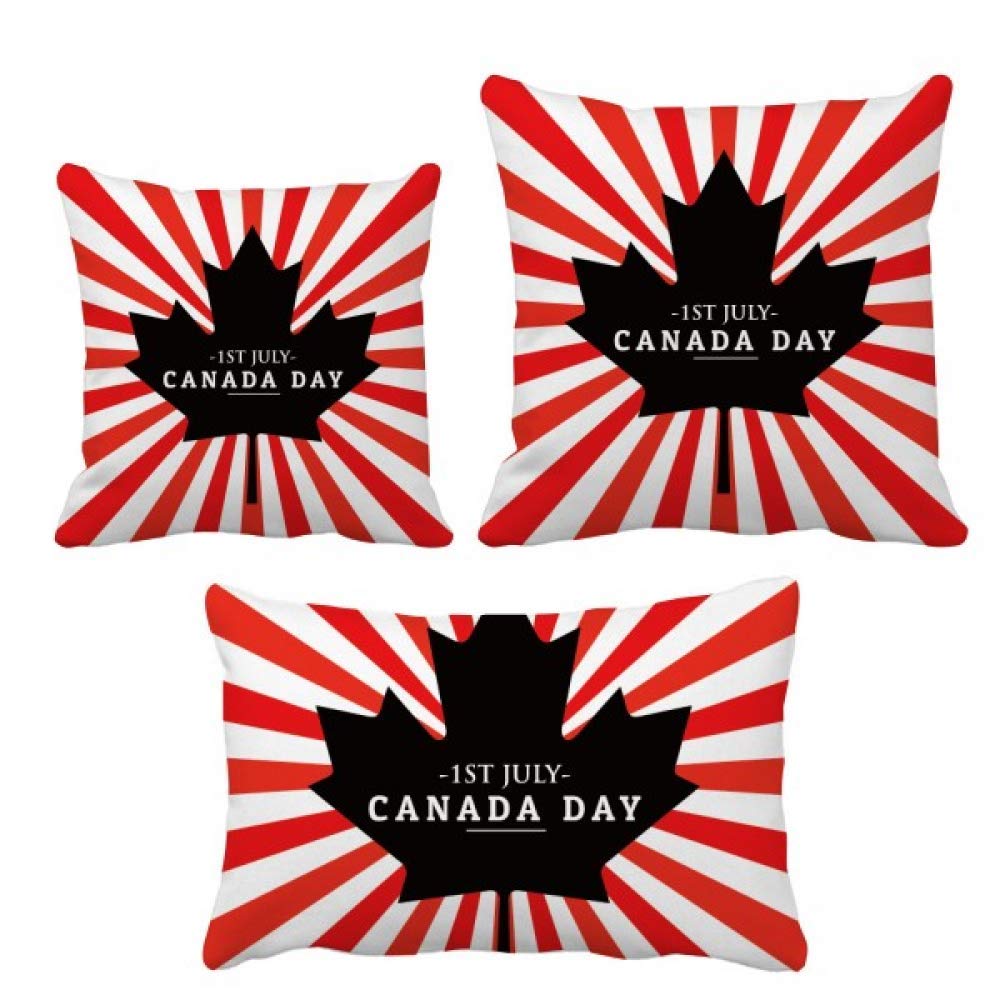 Housse de coussin érable noire idéale pour votre soirée de la fête du Canada